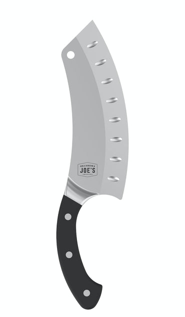 Oklahoma Joe's Blacksmith Cleaver & Chef Knife with Holster,Silver/Black