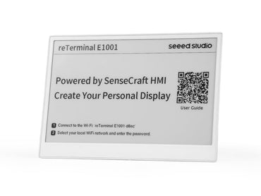 reTerminal E1001 7.5″ Monochrome ePaper Display, ESP32-S3 IoT Terminal with 3-Month Battery Life, SenseCraft No-Code HMI, WiFi & BLE, SD Card Support