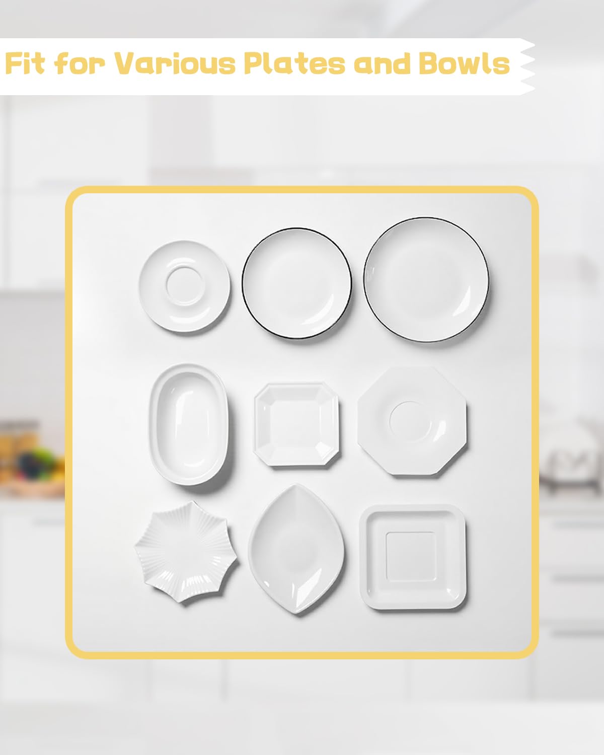 Plastic Bowl Covers for Sourdough Bread Proofing Medium Disposable Elastic Food Wraps Fits 9-inch Bowls, Shower Caps for Banneton Bread Proofing Basket Plastic Food Wrap Can Covers 100 Pcs