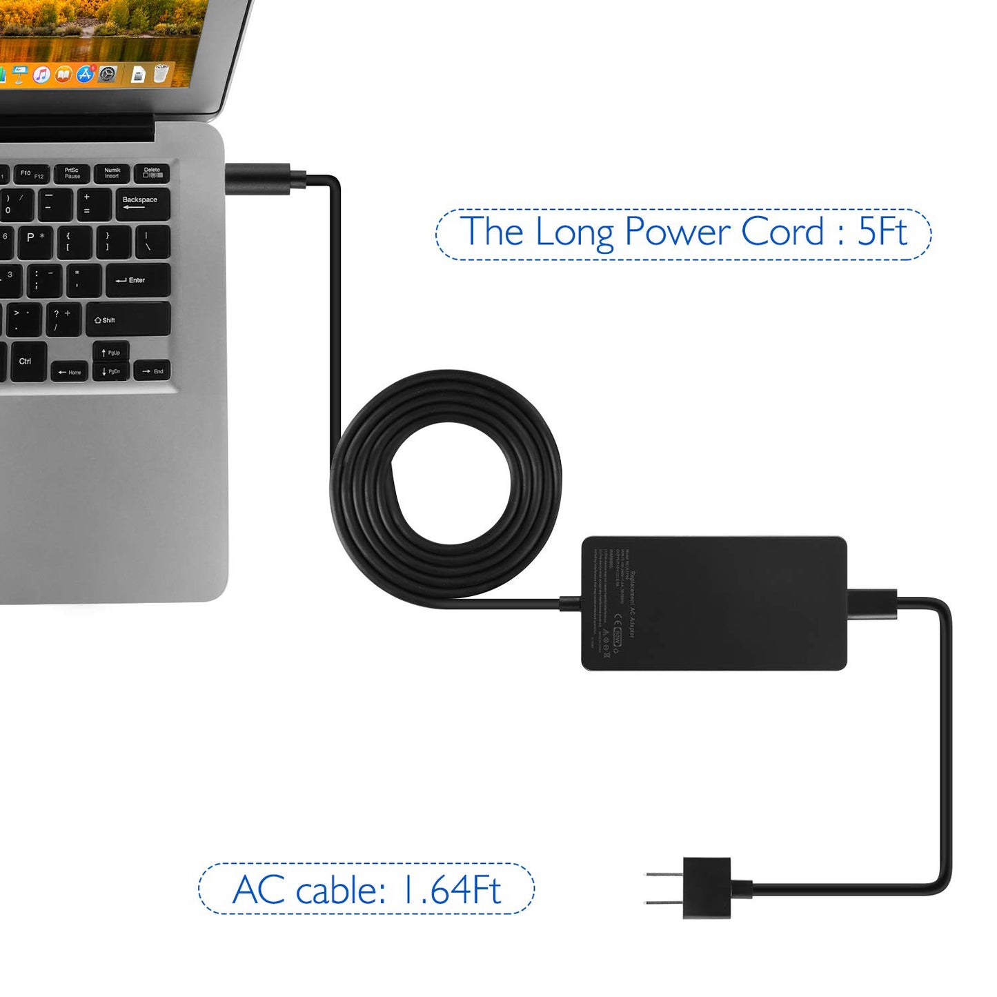 Surface Dock Ladegerät, 15V 6A 90W Netzteil Akkuladegerät für Microsoft Dockingstation Surface Pro 4 Surface Book 1661 1749 TG-TECH