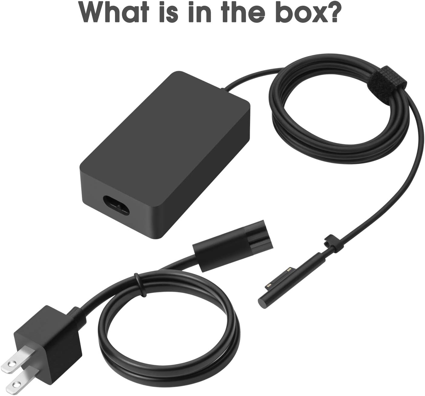 Surface Charger, 44W Power Supply Adapter for Microsoft Surface Pro 3/4/5/6/7, Surface Laptop, Surface Book, Surface Go, Surface Laptop Go, with 6.2 Ft Power Cord