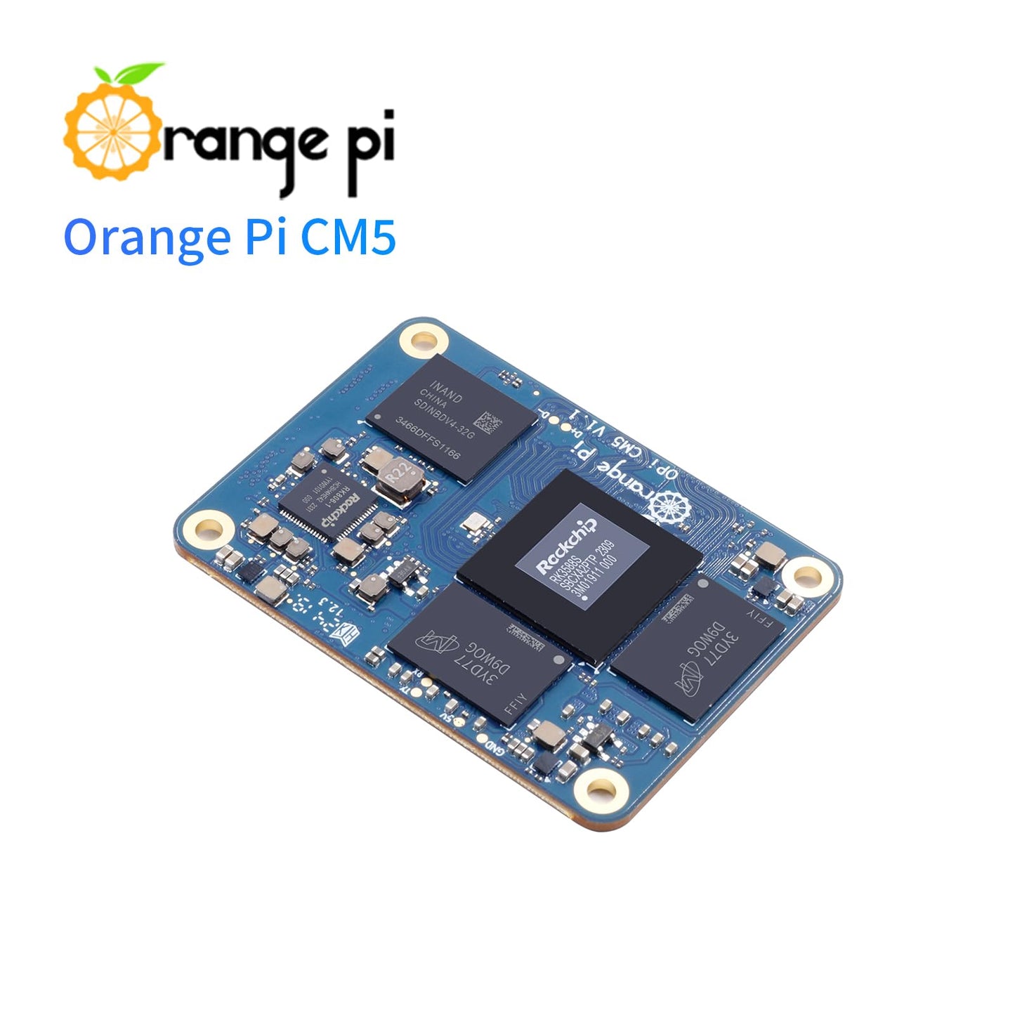 Orange Pi CM5 8 GB RAM mit 32 GB EMMC LPDDR4, Rockchip RK3588S KI-Beschleuniger, 6TOPS, Compute Module 5, WiFi, Bluetooth BLE, Einplatinencomputer