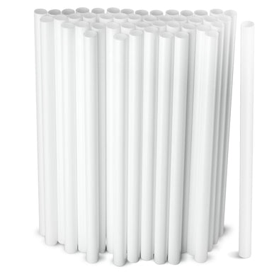 Clear Jumbo Smoothie Straws, Clear Disposable Wide-mouthed Large Milkshake Straws 9'' Inches High/Tall 100 pack