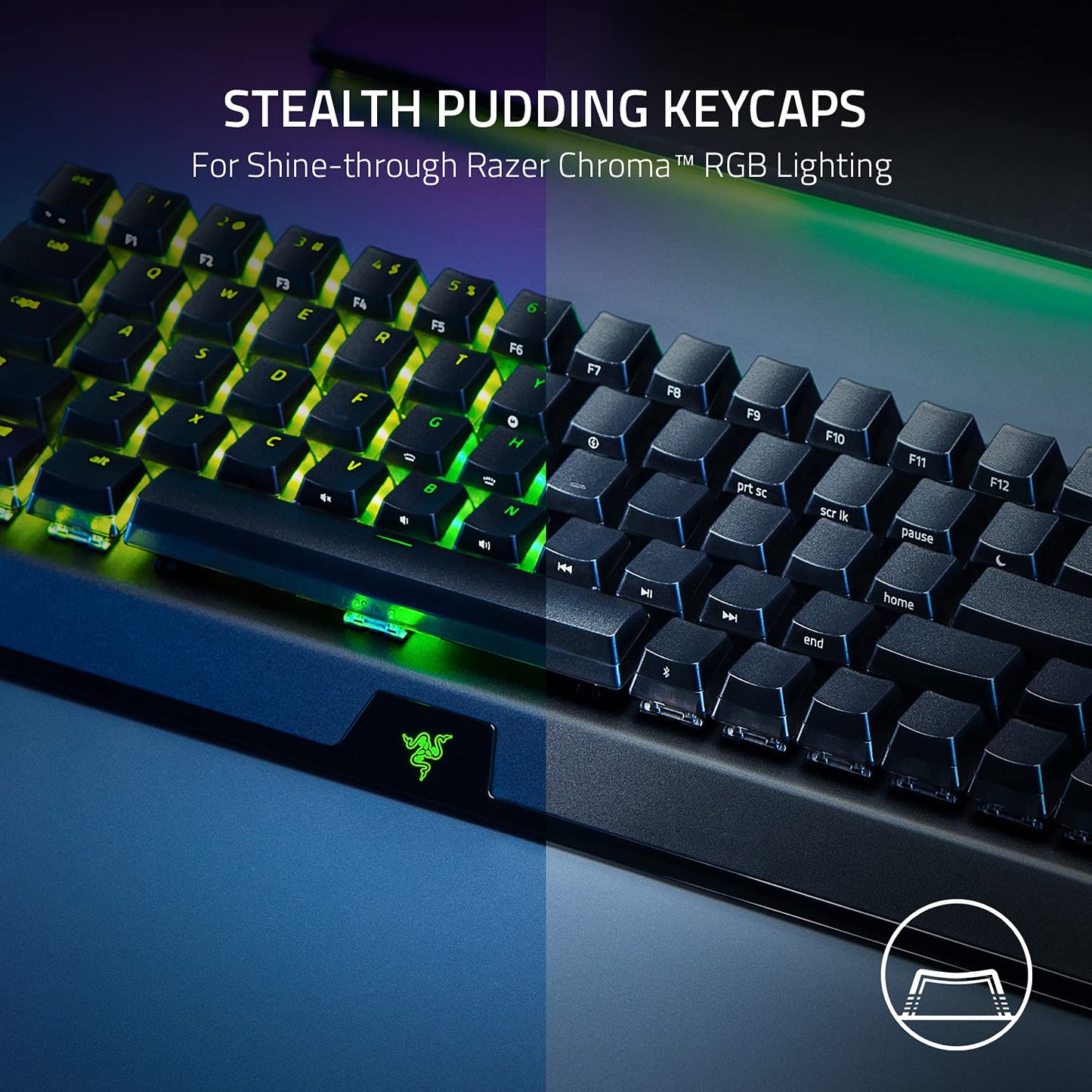 Razer BlackWidow V4 Mini HyperSpeed Wireless Hot Swappable 65% Gaming Keyboard: HyperSpeed Wireless & Bluetooth 5.0 - Orange Switches Tactile & Quiet - Phantom Pudding Keycap - 200 Hr Battery