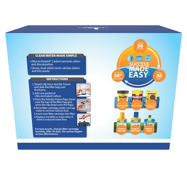 Tetra Whisper Bio-Bag Filter Aquarium Cartridges, Large Filter for Freshwater and Marine Fish, Removes Odors and Discoloration, Easy to Assemble, 12 Large Blue Filters