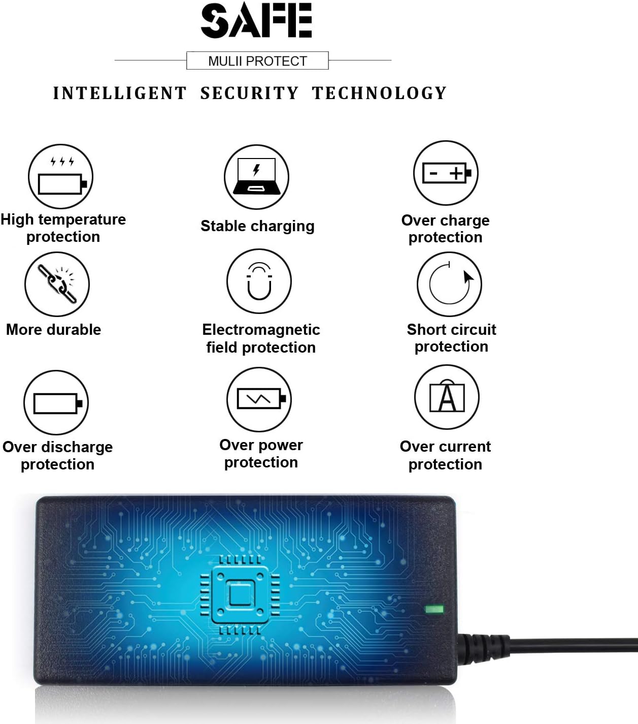65W 7.4mm Tip Replacement AC Adapter for Dell Latitude 3190 7470 5580 7280 LA65NS2-01 E5570 E7450 E6430 E6410 E6440 E7440 E7470 E5440 E5470 E7240 Laptop Power Supply Cord