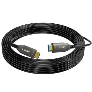 Glasfaser-HDMI-Kabel, 30 Meter, HDMI 2.0, 18 Gbit/s, unterstützt 4K bei 60 Hz, 4:4:4/4:2:2/4:2:0, HDR10, Dolby Vision, HDCP 2.2, ARC, 3D, schlank und flexibel