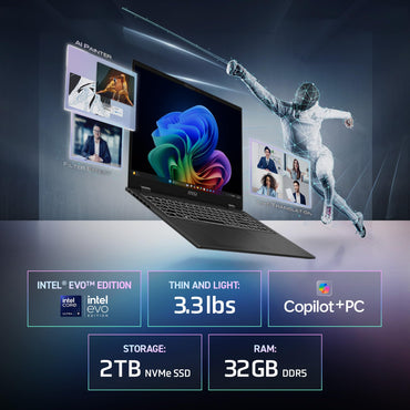 MSI Prestige 16 AI+ Evo 16" UHD+ OLED Laptop: Intel Ultra 7-258V, Intel Arc Graphics, 32GB DDR5, 2TB NVMe SSD, HDMI, Wi-Fi 7, Win 11 Pro: Stellar Gray B2VMG-058US