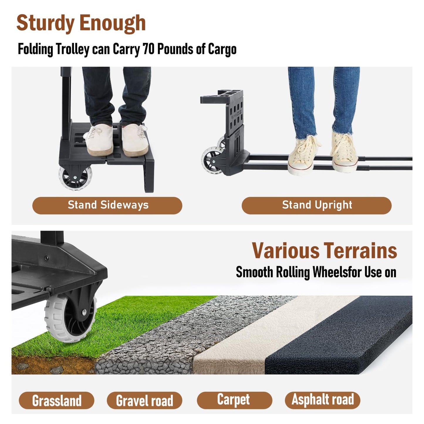 Sydioor Rollwagen für Lehrer, geräumige Tragetasche mit Rollen – ideal für Nähzubehör, Laptop und Bücher