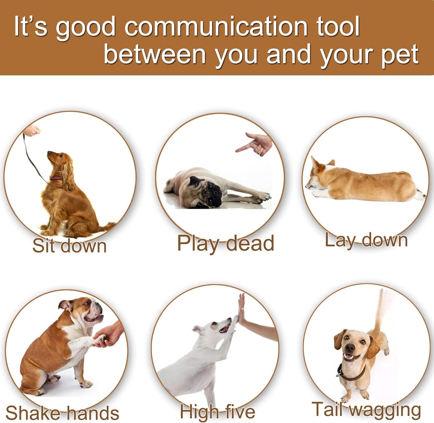 Training Clicker for Pet Like Dog Cat Horse Bird Dolphin Puppy with Wrist Strap, 2 Pack