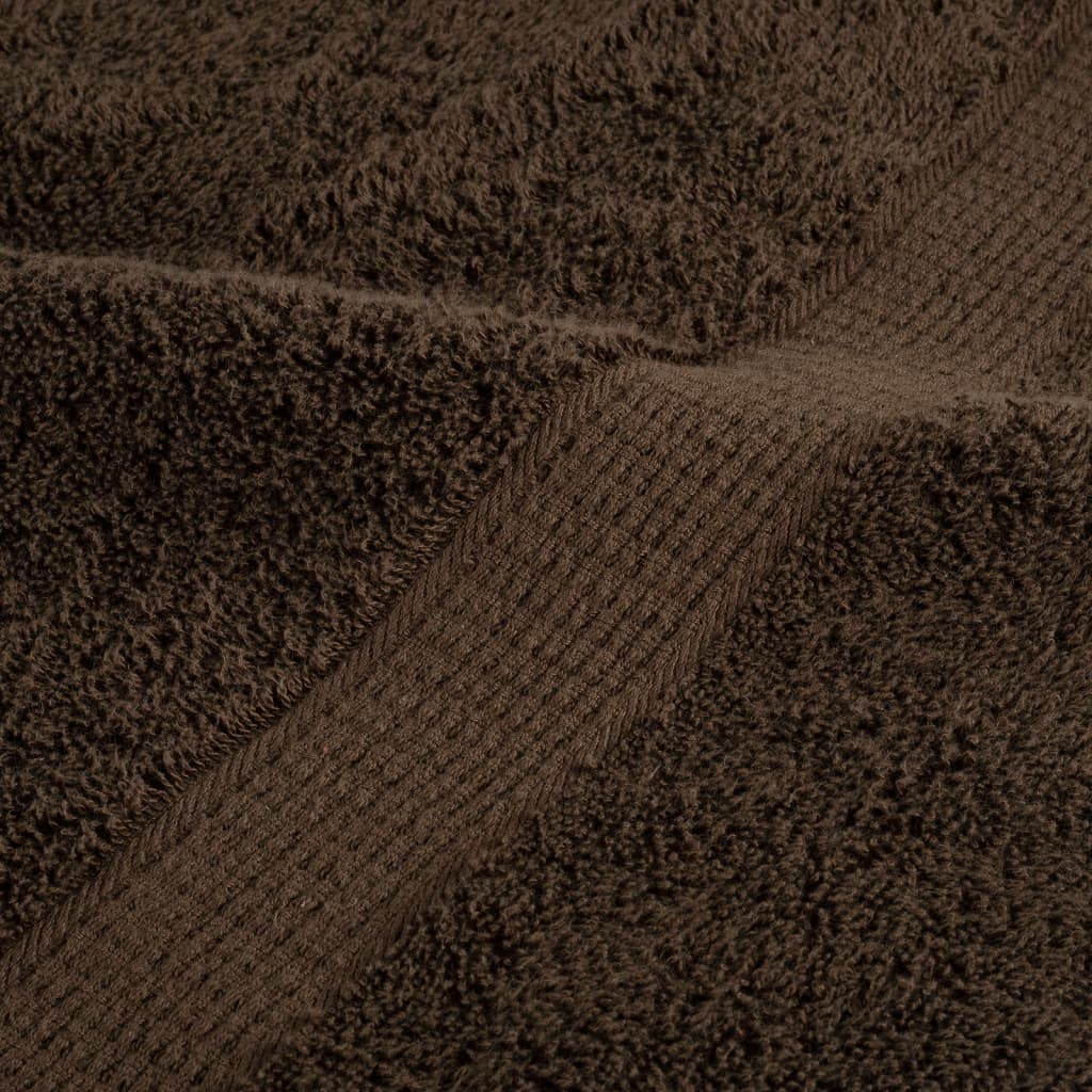 Premium Saunatücher SOLUND 10 Stk. Braun 80x200 cm 600 g/m²