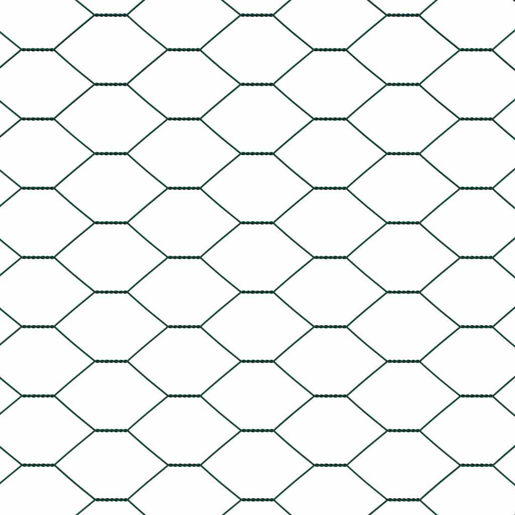Zaunpfosten Grün 25 x 1,6 m (36 mm Mesh) Stahl und PVC