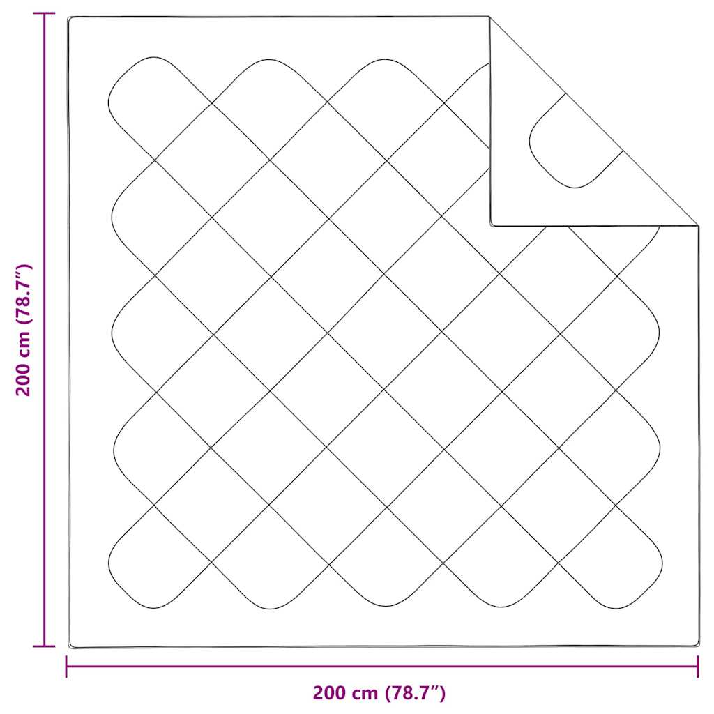 Winterbettdecke Weiß 240 x 222 x 5 cm Polyester