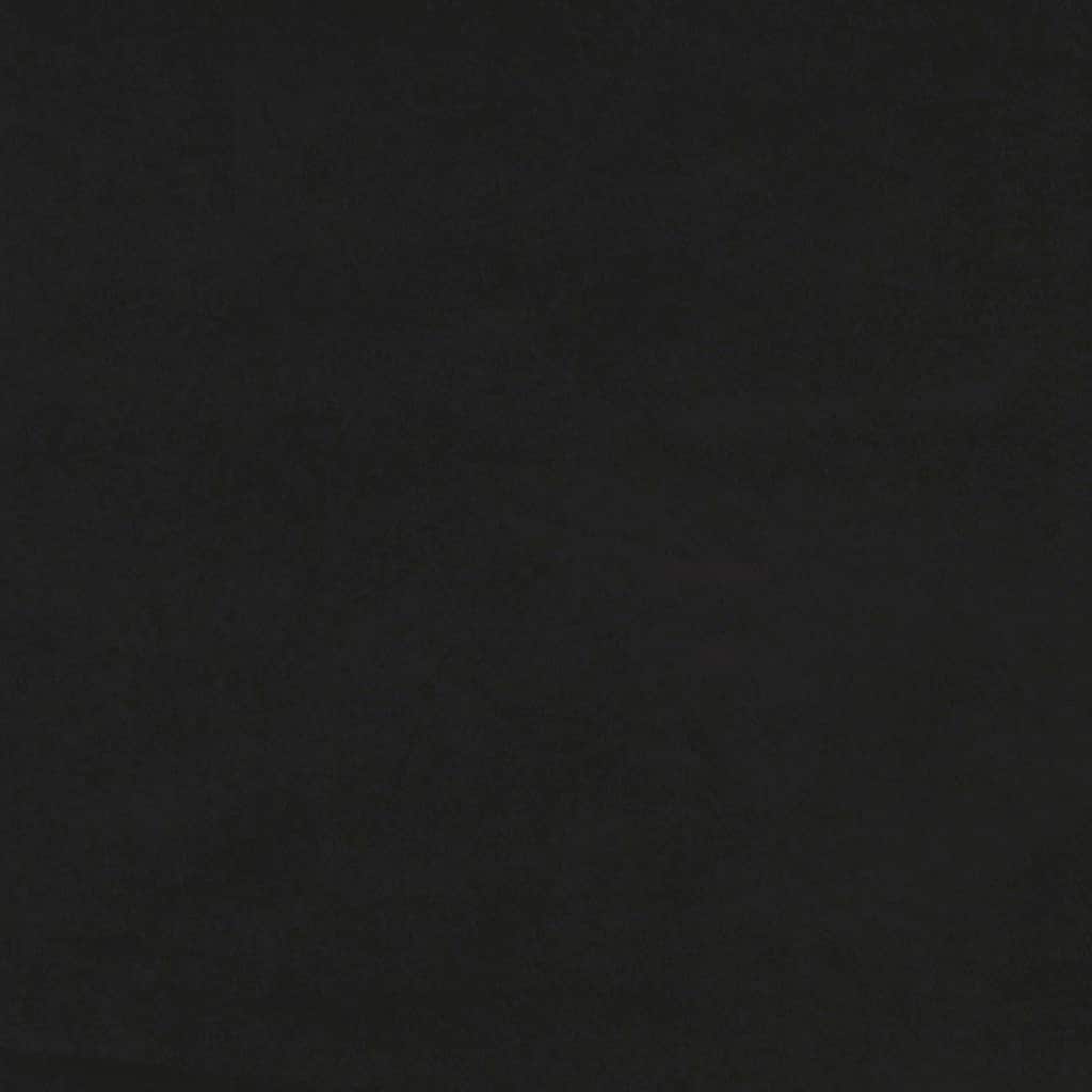 Boxspringbett mit Matratze Schwarz 160x220 cm Samt