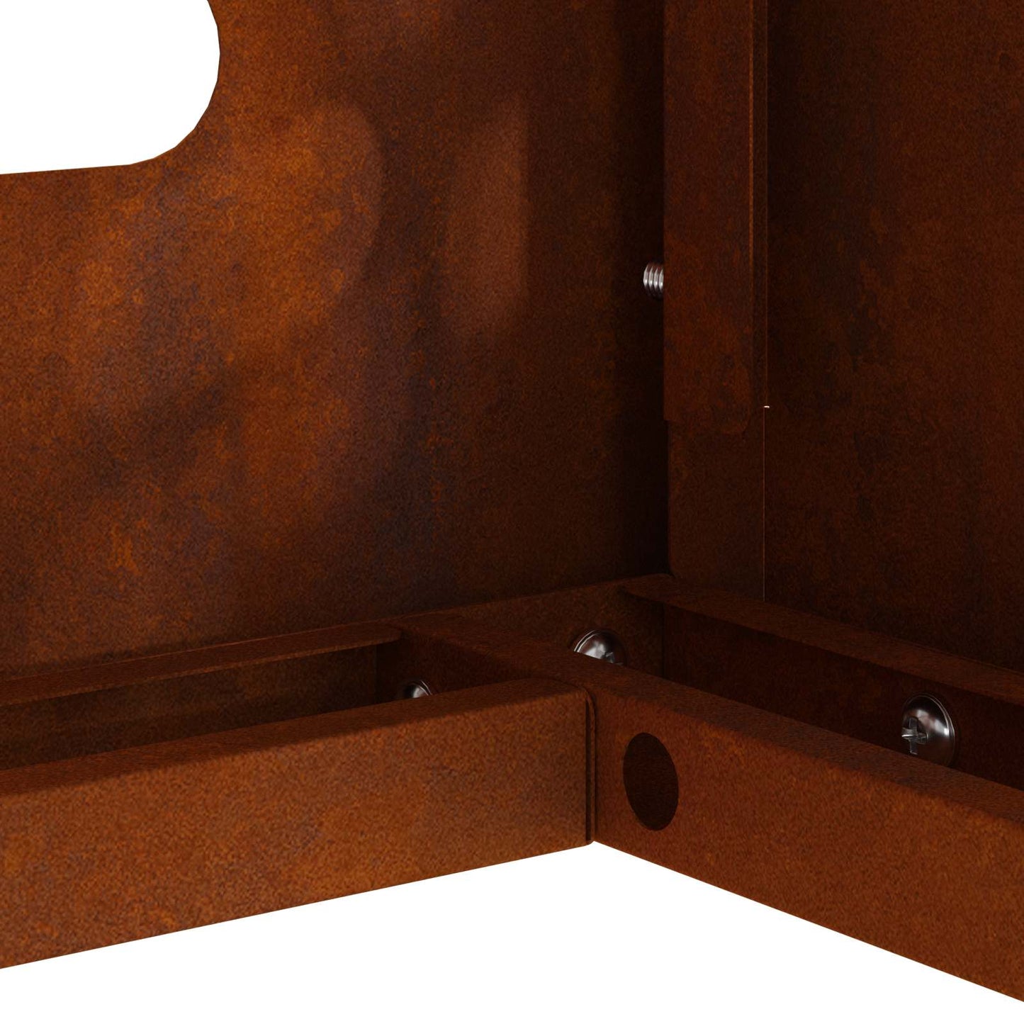 Klimaanlagenabdeckung Rostig 90 x 40 x 60 cm Wetterfeststahl