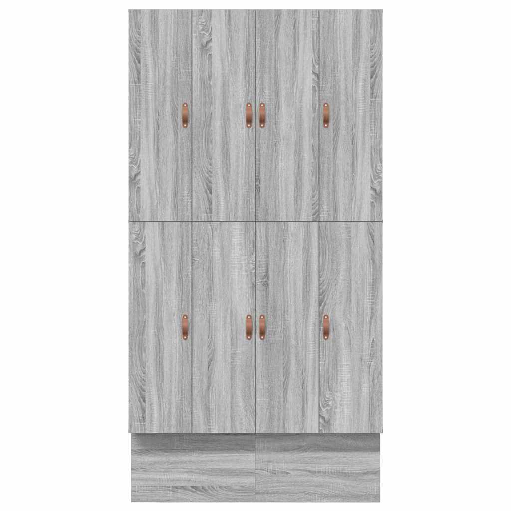 Aufbewahrungsbettgestell Graues Sonoma 120 cm Holzwerkstoff