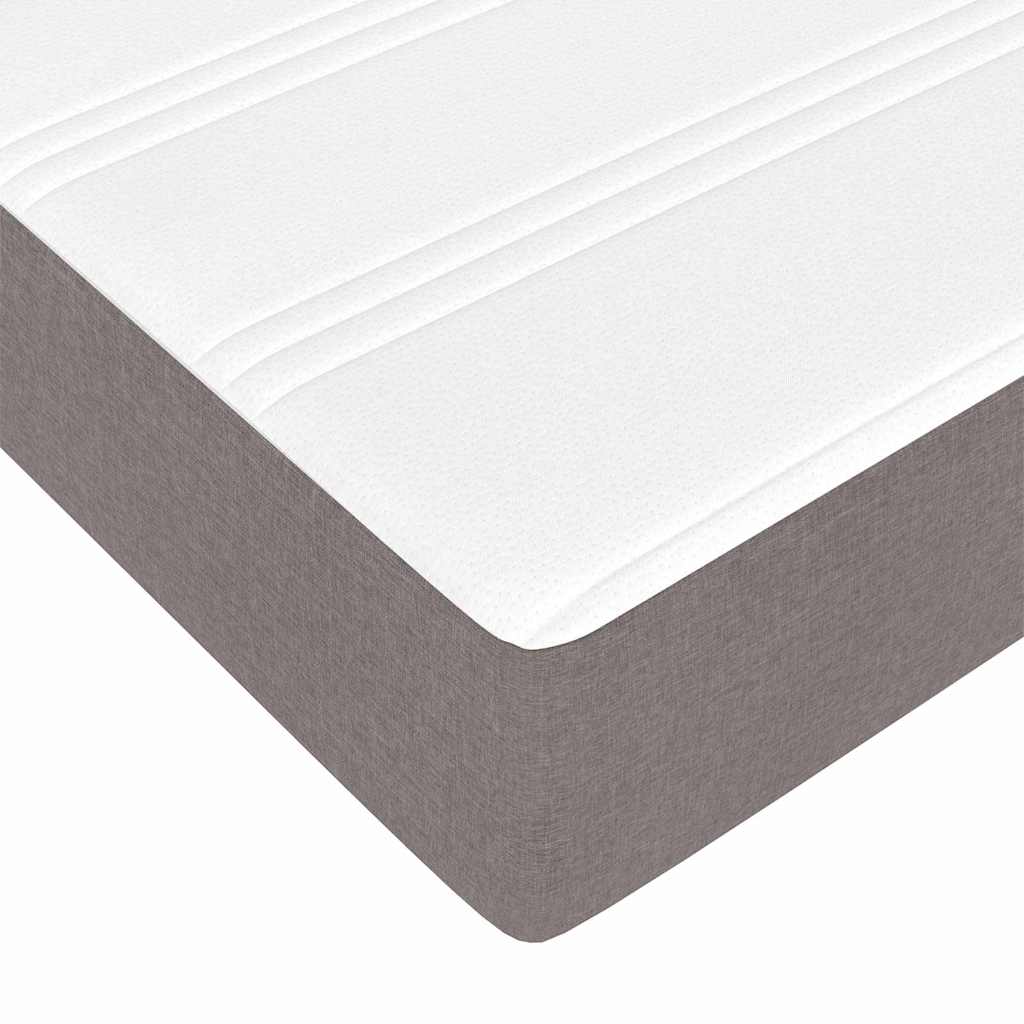 Boxspringbett Taupe 80 x 200 cm Stoff