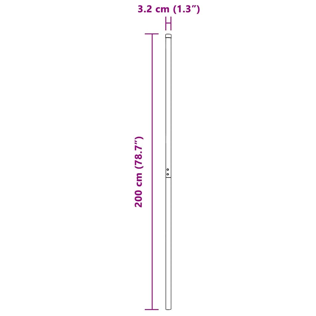 Zaunpfosten 12 pcs Grau Pulverbeschichteter Stahl