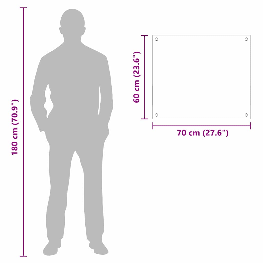 Küchenrückwand Schwarz 70 x 60 cm Gehärtetes Glas