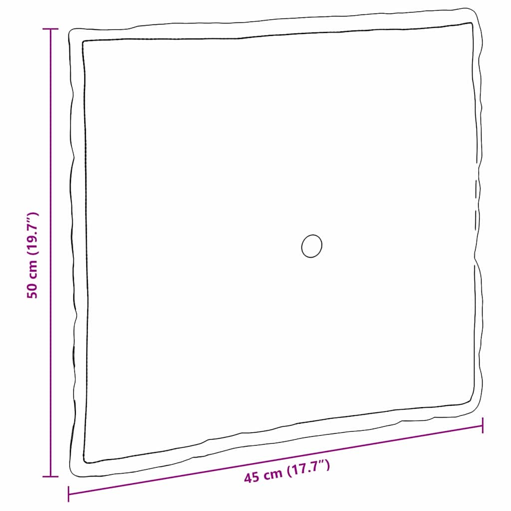 Rückenkissen Creme 50 x 45 cm Cordstoff