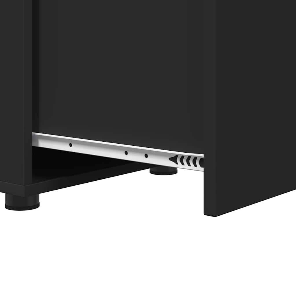 Badezimmerschrank Schwarz 40,5 x 40 x 44 cm Holzwerkstoff