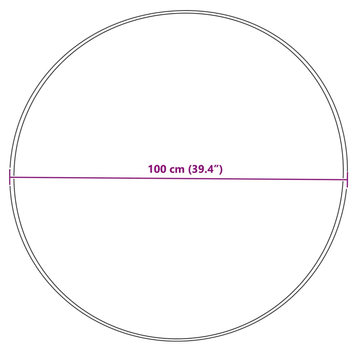 Kunstschaffell Teppich Tafalla Grau Ø 100 cm Polyester