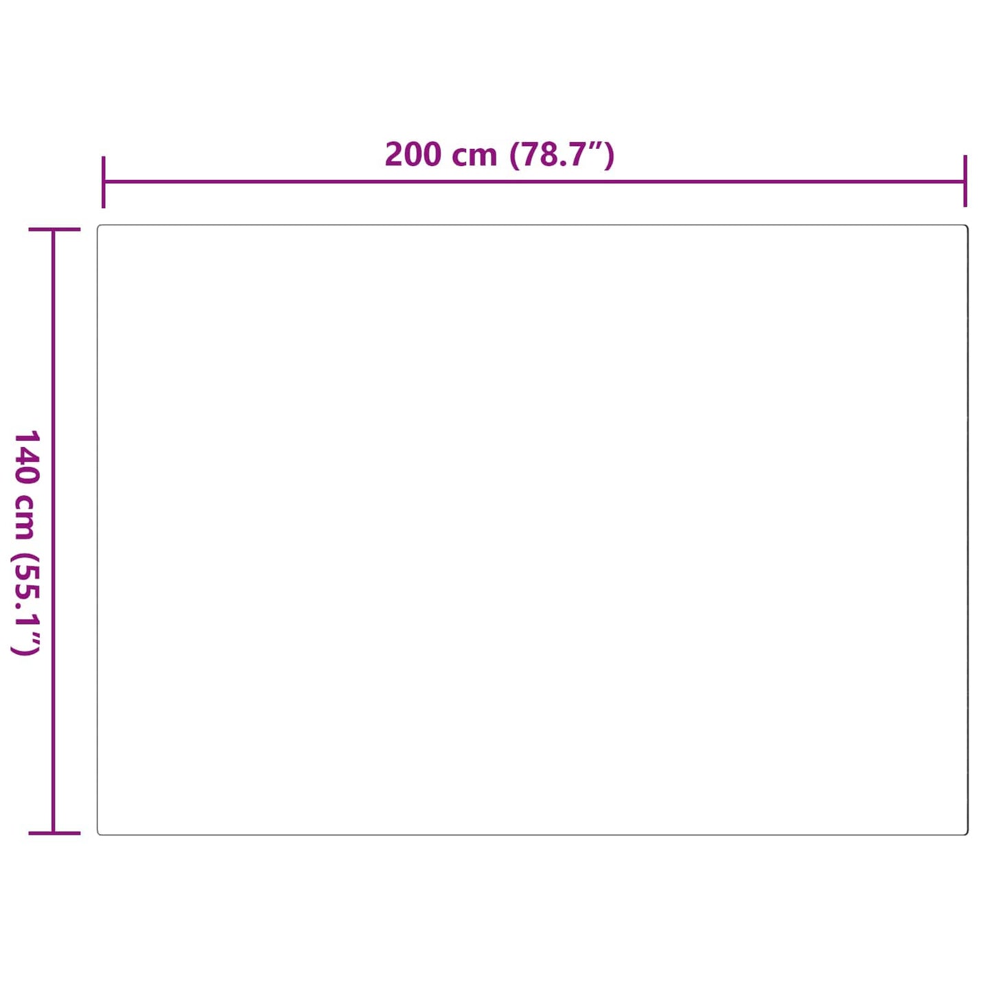 Rutschfester Kunstfellteppich Olite Grau 140 x 200 cm Polyester