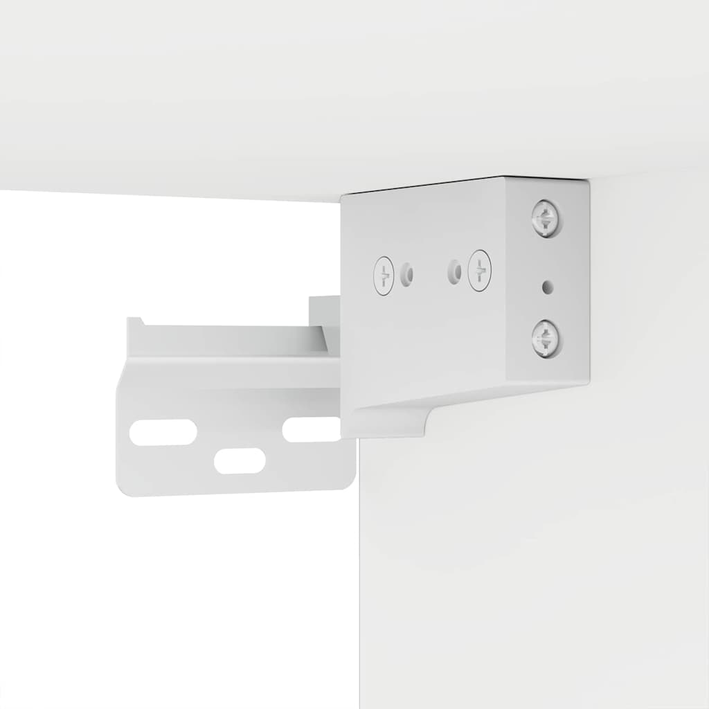 Badezimmermöbel-Set mit Schubladen 4 pcs Weiß Holzwerkstoff