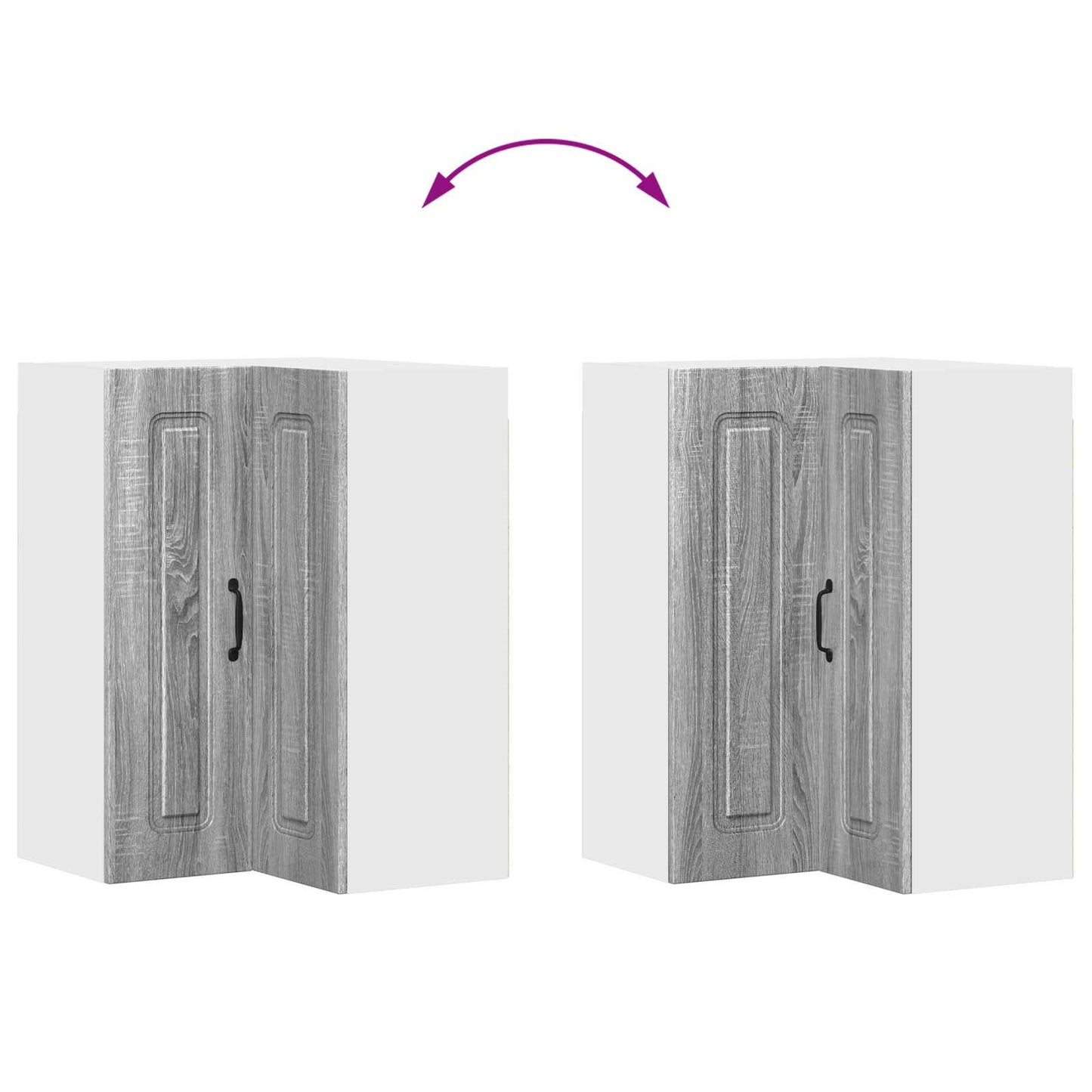 Küchenschrank mit Speicher Kalmar Graues Sonoma 57 x 57 x 80 cm