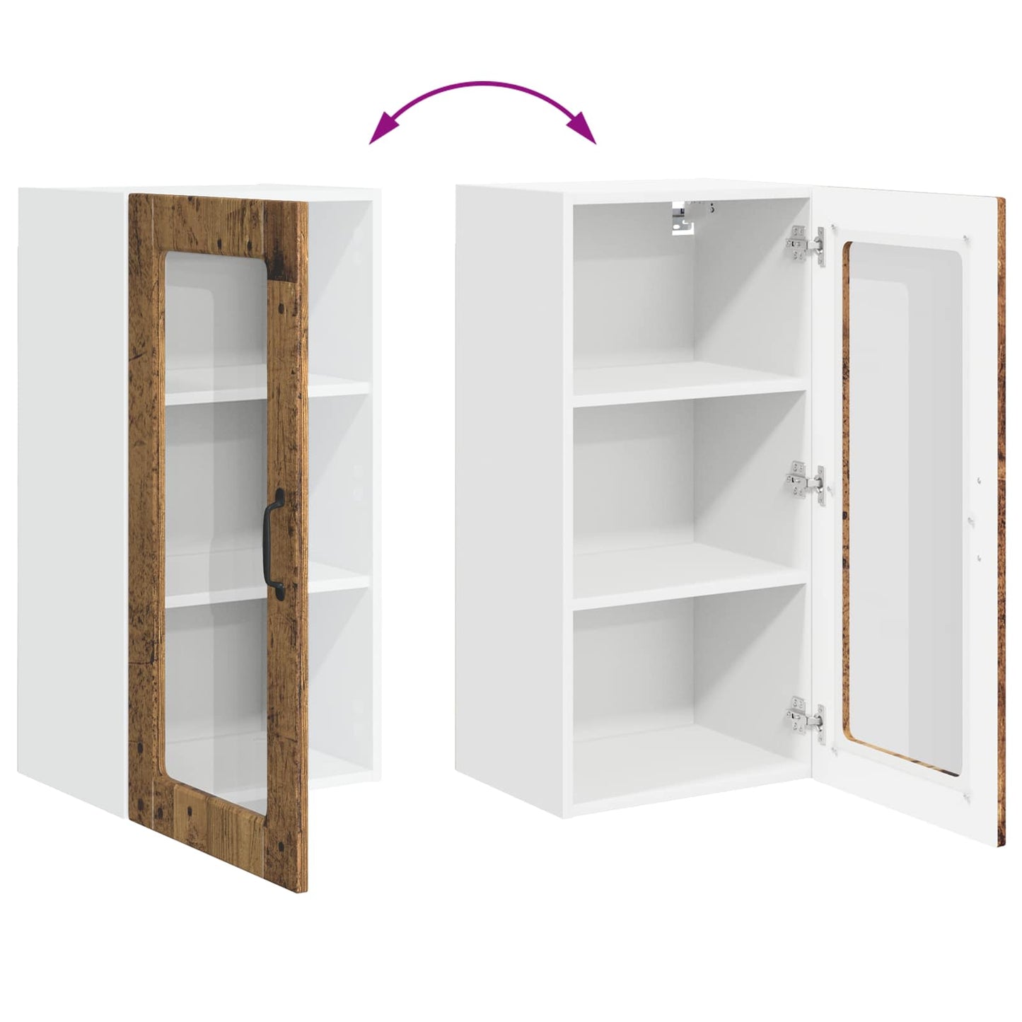 Küchenschrank Altholz 40 x 31 x 80 cm Holzwerkstoff