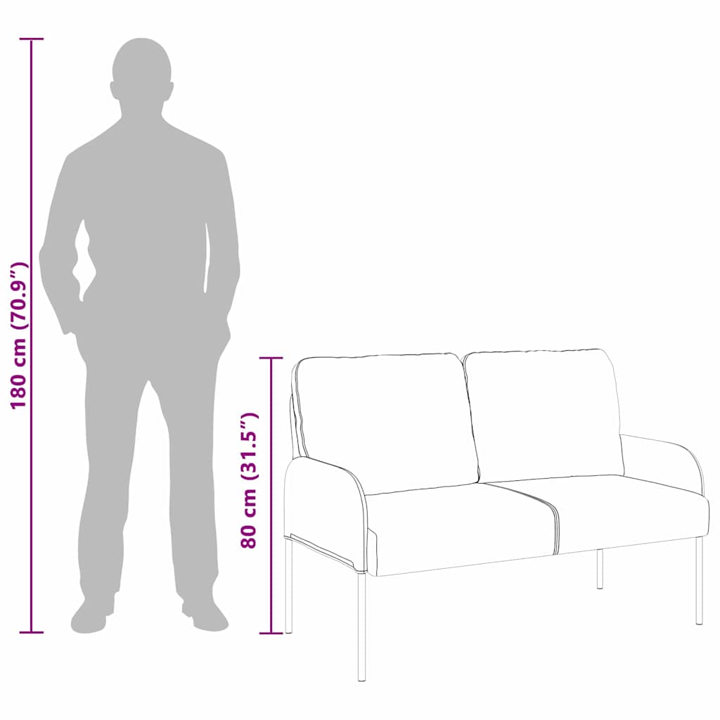 Sofas mit Kissen 110cm Blau Sperrholz