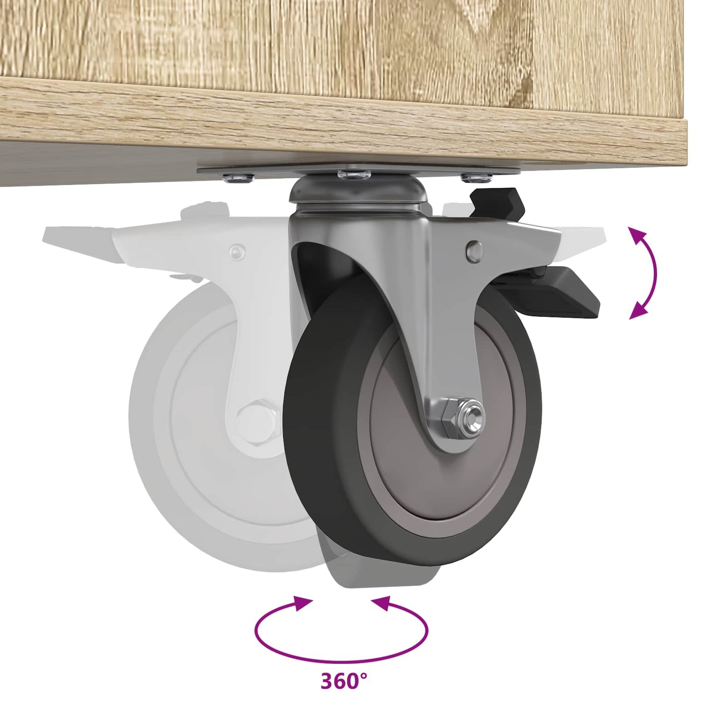 Golf Schrank Mit Rad Uni Sonoma-Eiche 120 x 45 x 98 cm