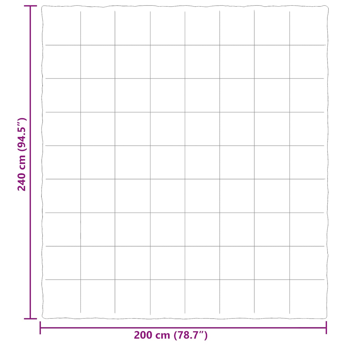 Ganzjahresbettdecke Gepolstert Rosa 200 x 240 cm Mikrofaser