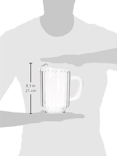 New Star Foodservice 46106 Resturant-Grade Polycarbonate Plastic Water Pitcher, 60 oz, Clear