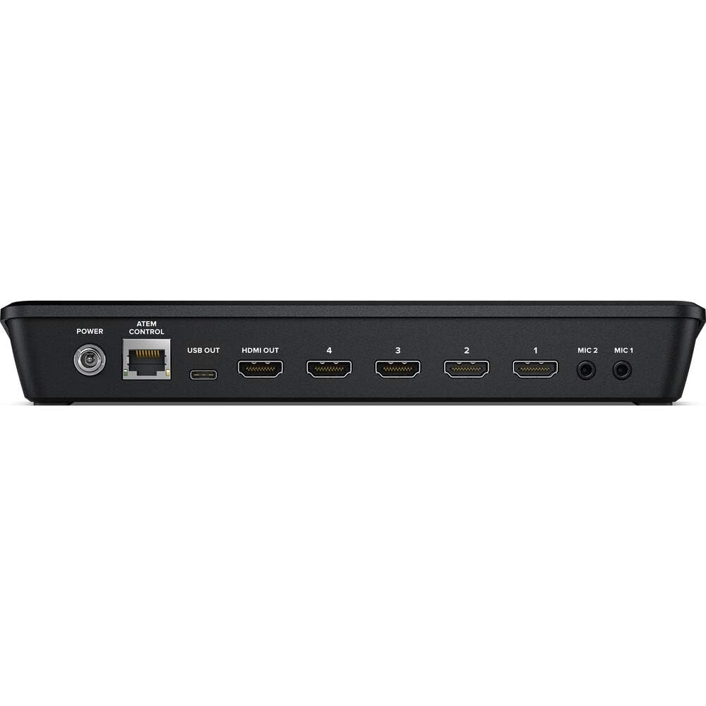 Blackmagic Design ATEM Mini Pro ISO HDMI Live Stream Switcher Bundle mit 6' HDMI-Kabel, 7' Cat5e-Kabel und 5er-Pack SolidSignal Kabelbindern (SWATEMMINIBPRISO) 