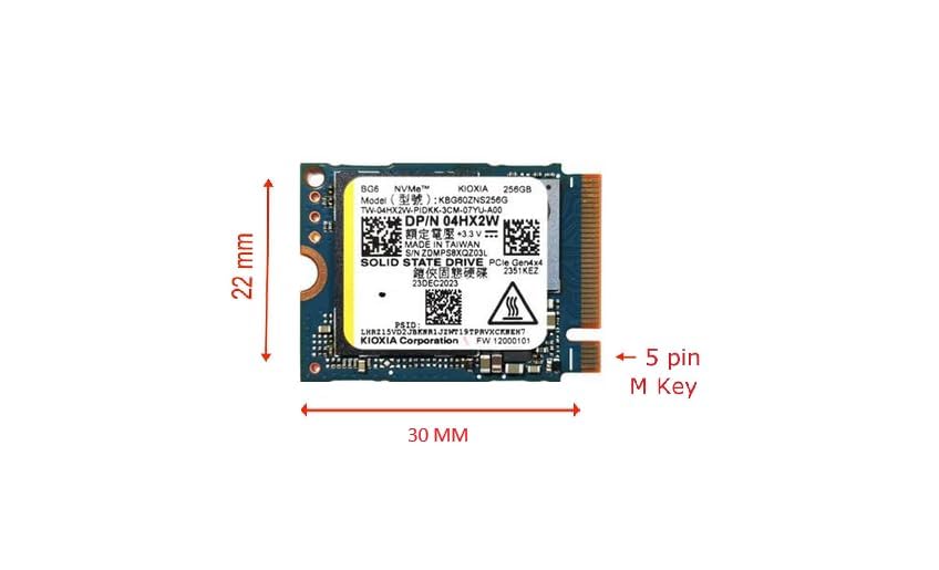 Oemgenuine Kioxi 256GB M.2 PCI-e NVME GEN4X4 SSD Internal Solid State Drive 30mm 2230 Form Factor M Key Steam Deck