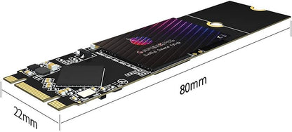 Gamerking SSD M.2 2280 64GB NGFF Interne Solid-State-Festplatte Hochleistungsfestplatte für Desktop-Laptops SATA III 6Gb/s M2 SSD (64GB, M.2 2280) 