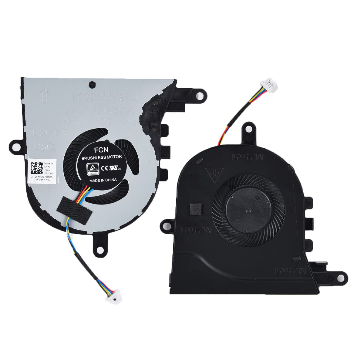 Replacement CPU Cooling Fan for Dell inspiron 15 5570 5575 3580 3593, inspiron 17 3780 3793, Latitude 3590 L3590 E3590 Series Laptop P/N: FX0M0 0FX0M0 0NPFW6 NPFW6 DFS1503055P0T