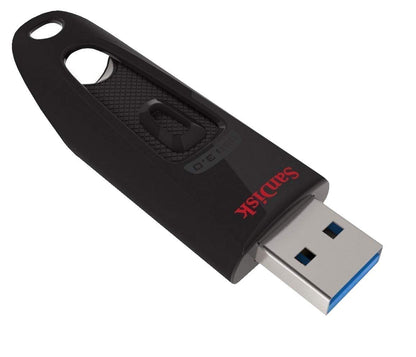 SanDisk 128 GB Ultra USB 3.0 5er-Pack schlanker tragbarer USB-Stick (SDCZ48-128G-U46) im Bundle mit (2) Everything But Stromboli Lanyards