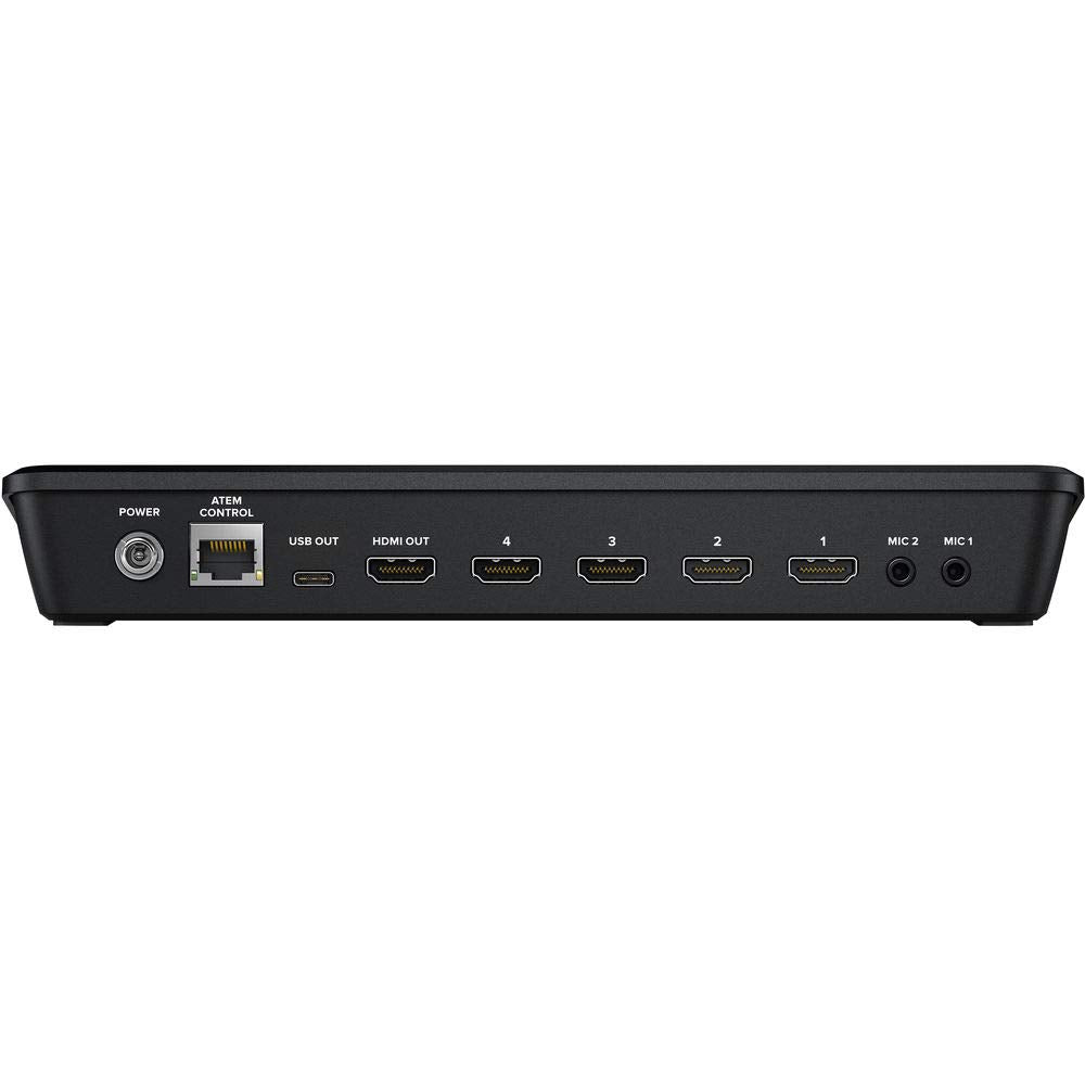 Blackmagic Design ATEM Mini Pro ISO HDMI Live Stream Switcher Bundle mit 6' HDMI-Kabel, 7' Cat5e-Kabel und 5er-Pack SolidSignal Kabelbindern (SWATEMMINIBPRISO) 
