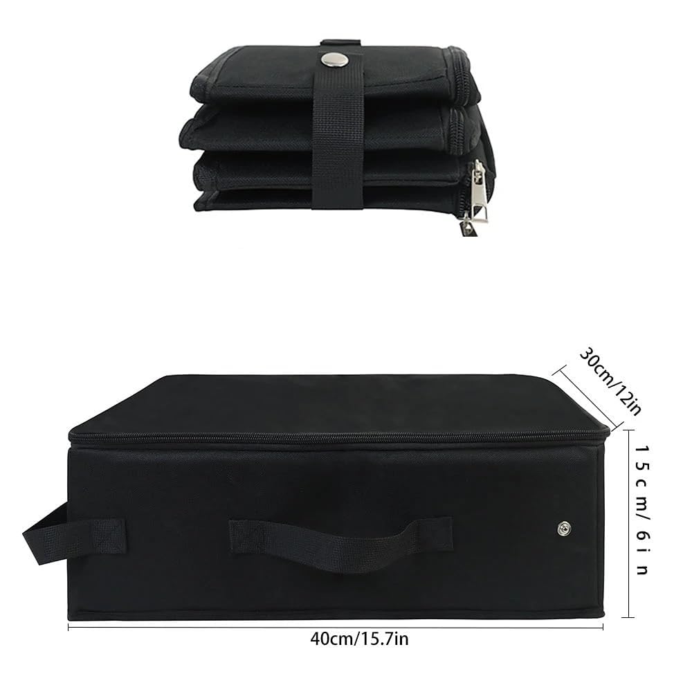 Portable Cat Travel Litter Box with Zipped Lid, Foldable Travel Litter Box, No Leakage, No Smell, Waterproof, Easy to Carry, Easy to Use in Hotels, Car