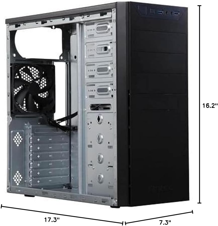 Antec VSK4000E-U3_US Black SGCC Steel ATX Mid Tower Computer Case