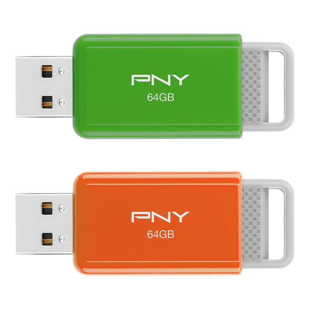 PNY 64GB USB 2.0 Flash Drive 2-Pack
