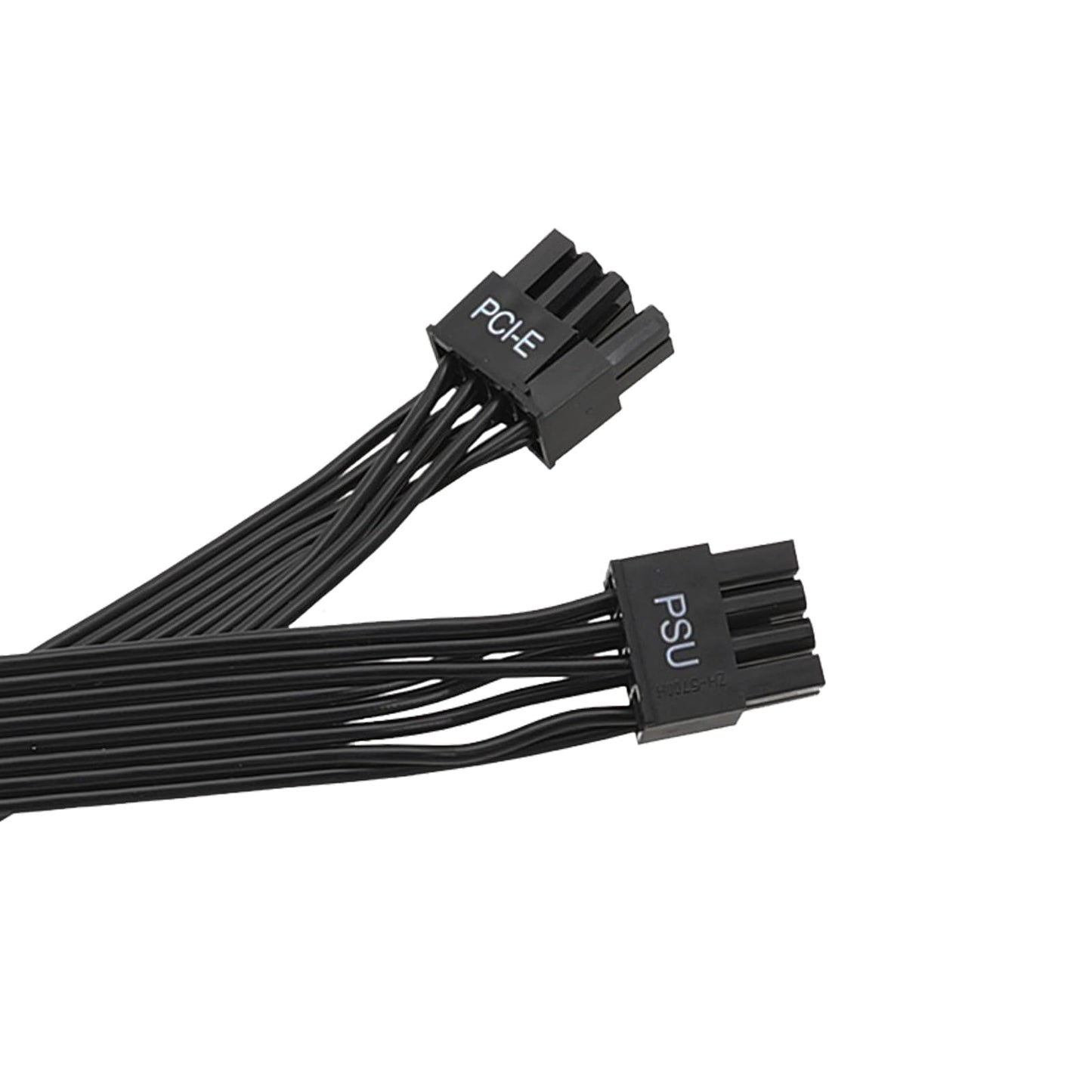 PCIe Cable for Corsair, 25 Inch 8 Pin PSU Male to 6+2 Pin GPU Male Power Cable for Thermaltake, ARESGAME Modular Power Supply (Black)