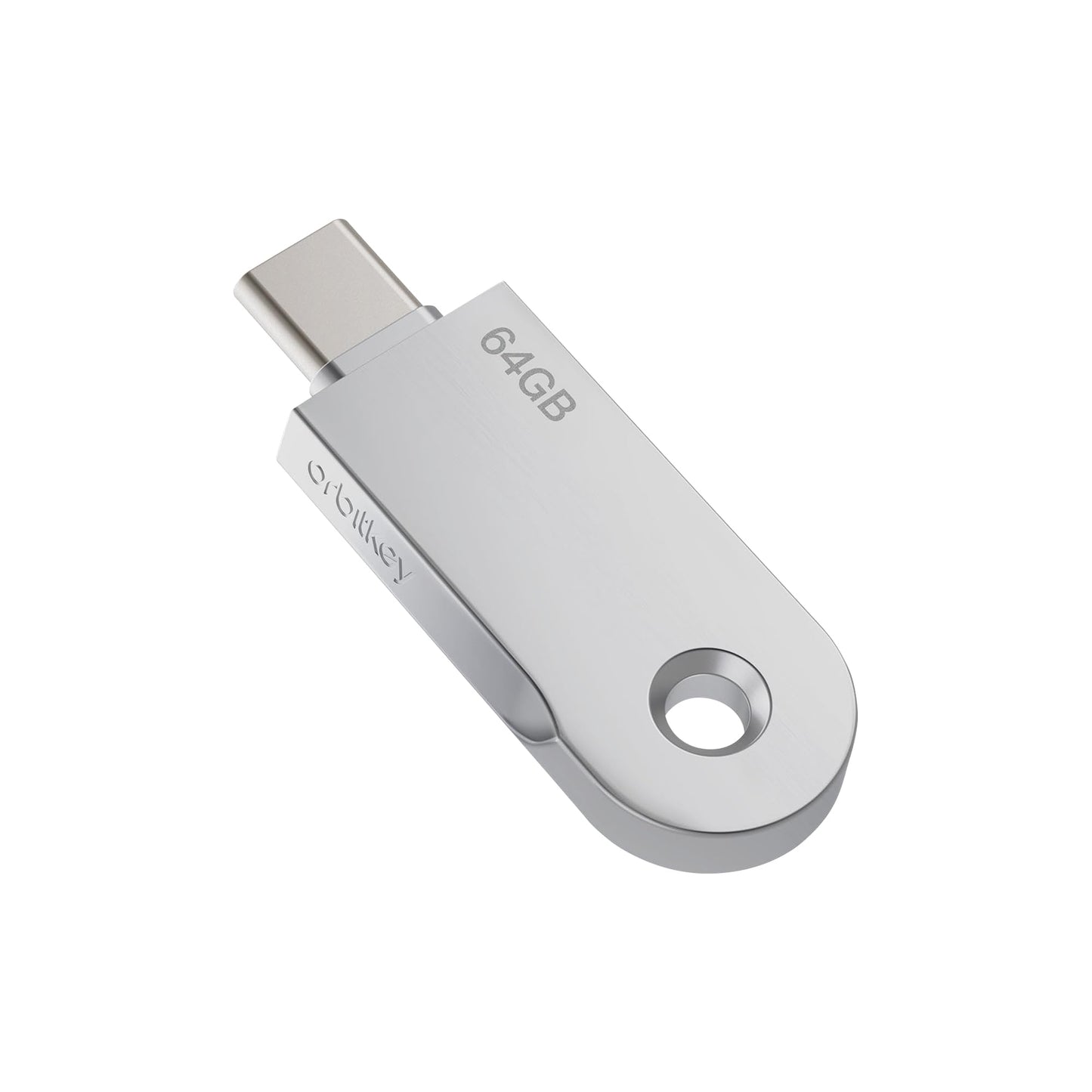 Orbitkey USB-C | Thumb Drive with Fast Transfer Chip | Slim Profile Compatible with Orbitkey Key Organizer & Key Ring