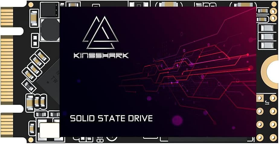Kingshark M.2 2242 SSD 64GB NGFF Interne Solid-State-Festplatte, Hochleistungsfestplatte für Desktop-PCs und Laptops, SATA III 6 Gbit/s, inklusive SSD (64 GB, M.2 2242) 