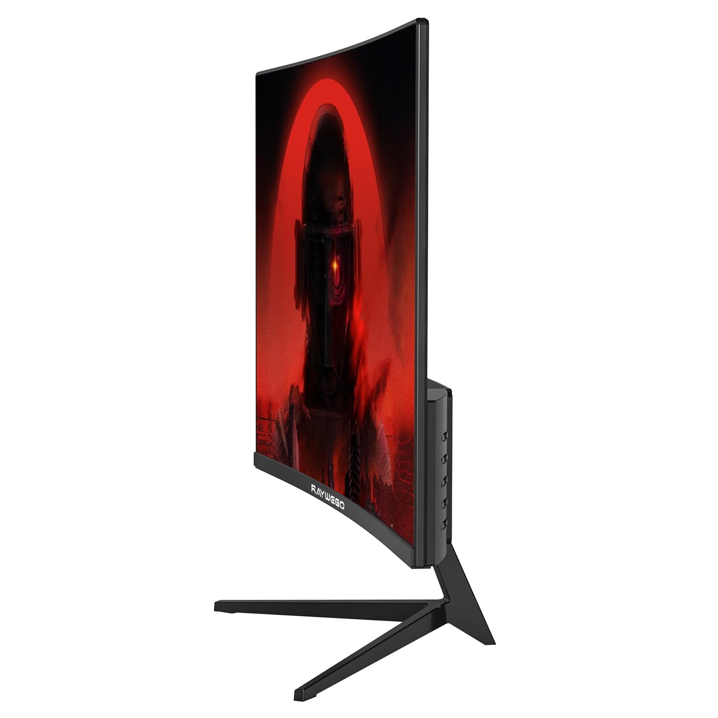 Raywego 24 inch Curved Monitor 100Hz 1ms, Computer Gaming Monitor FHD 1920×1080P,3000:1 Contrast Ratio, with FreeSync & Eye-Care Technology, HDMI×1,VGA×1 for Gaming Home Office,Wall Mount Install