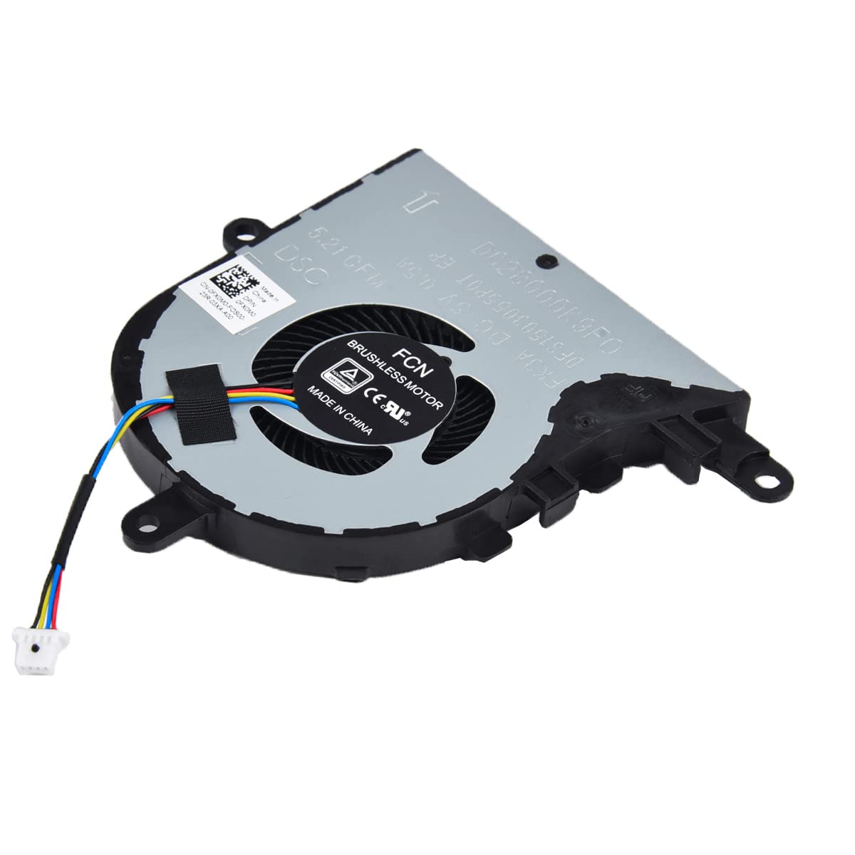 Replacement CPU Cooling Fan for Dell inspiron 15 5570 5575 3580 3593, inspiron 17 3780 3793, Latitude 3590 L3590 E3590 Series Laptop P/N: FX0M0 0FX0M0 0NPFW6 NPFW6 DFS1503055P0T