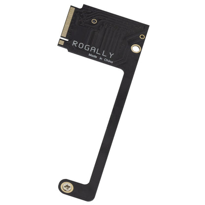 Suckoo for Asus Rog Ally Handheld Conversion 2230 to 2280 SSD Hard Drive Expansion High Capacity Boards NVME M-Key NGFF M.2 PCIE 4.0 3.0 Gold Finger Adapter 90 Degree Upgrade Conversion Card Black