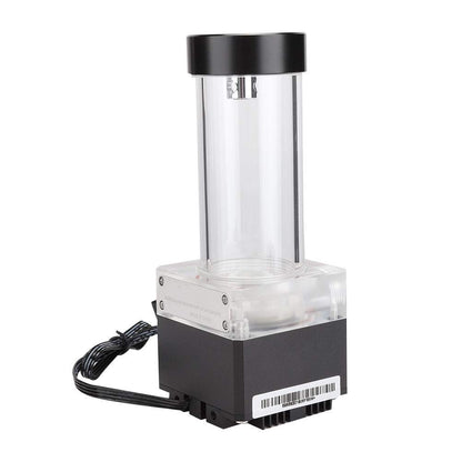 Pump/Reservoir Combo for Water Cooling System,800L / H CPU Water Cooling Pump Radiator,Integrated,POM PMMA PUB-FS6PD-17 (Black)